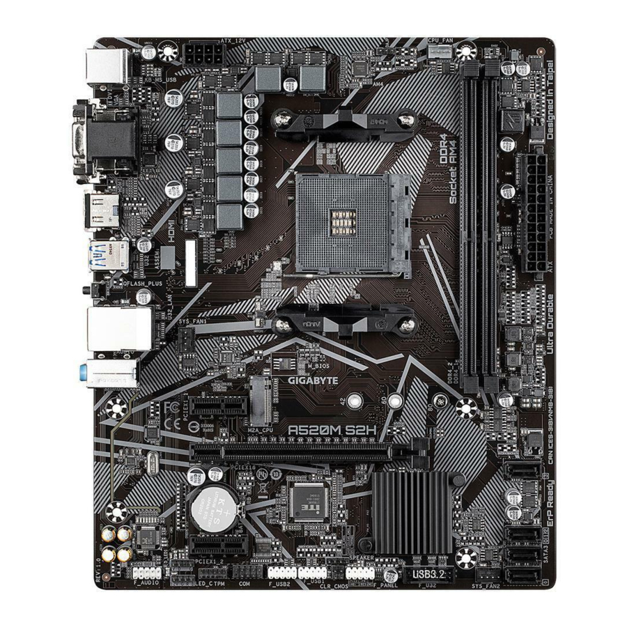 GIGABYTE A520M S2H Manual