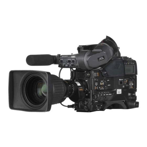 Sony HDCAM HDW-F900R Maintenance Manual