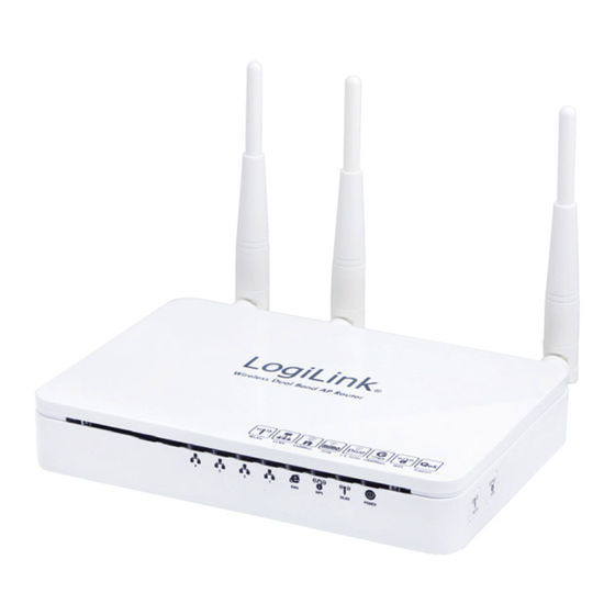 User Manuals: LogiLink wl0143 Dual-Band Router