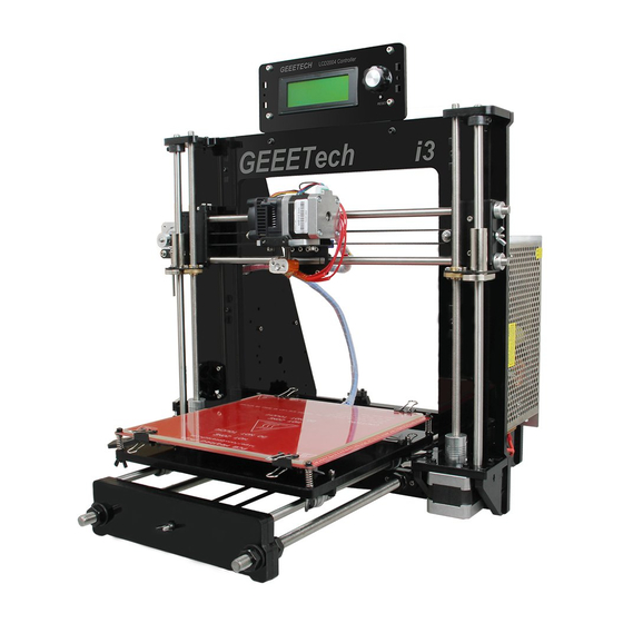 Geeetech acrylic Prusa I3 Assemble Manual