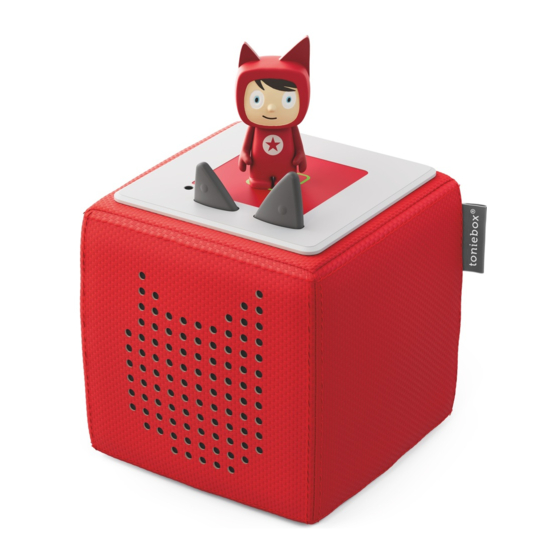 tonies Toniebox Quick Start Manual