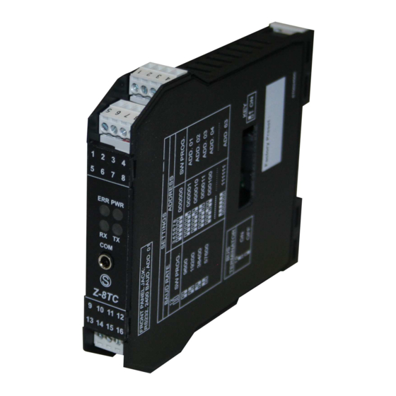 Seneca Z-8TC-SI Installation Manual