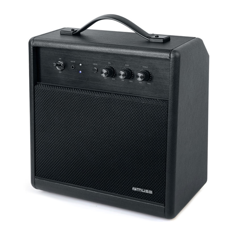 Muse M-660 BT - Bluetooth Speaker Manual