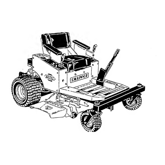 Snapper Z1202B Safety Instructions & Operator's Manual