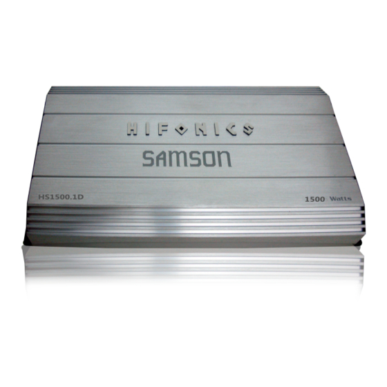 Hifionics Samson HS1500.1D Manuals