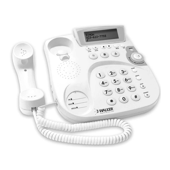 Walker Clarity 500 Corded Telephone Manuals