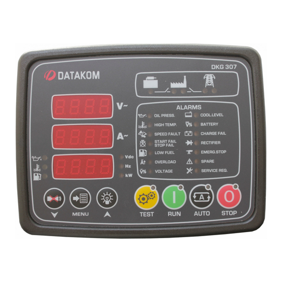 Datakom Dkg User Manual Pdf Download Manualslib