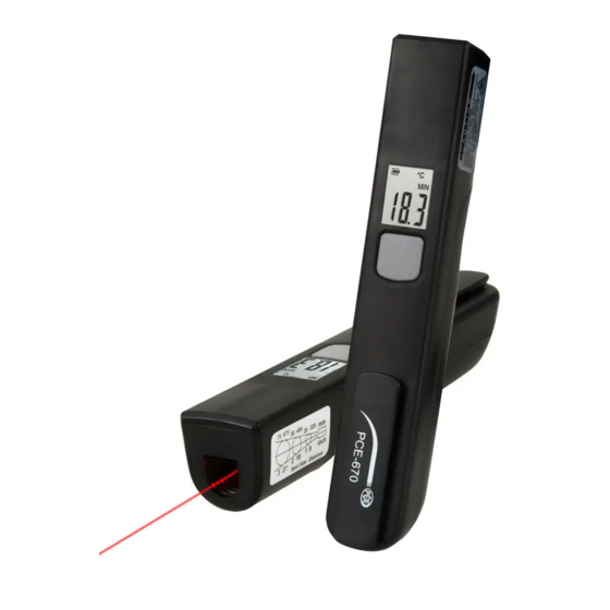 PCE Instruments PCE-670 User Manual