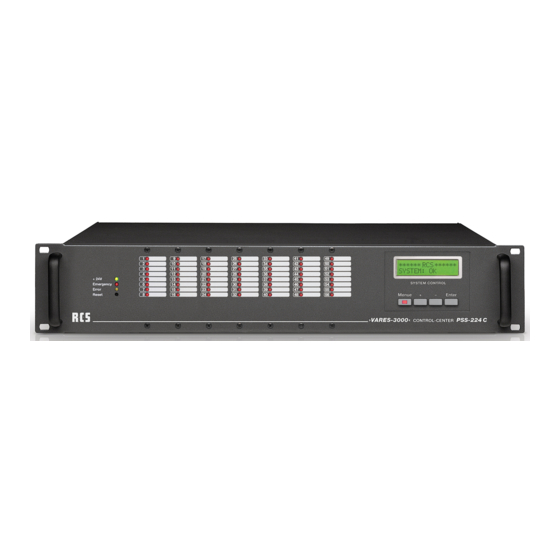 RCS VARES 3000 Manuals
