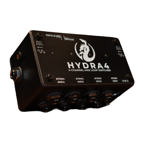 Hydra HYDRA4 MIDI Loop Switcher Manuals