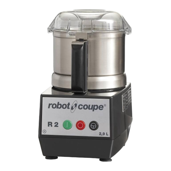 Robot Coupe R 2 Safety And Operating Instructions
