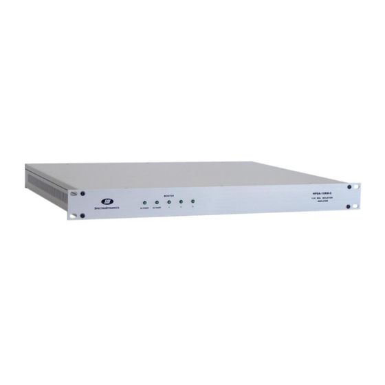 SpectraDynamics HPDA-15RM-C Operating Manual
