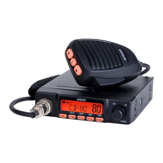 Oricom UHF180F Operating Instructions Manual