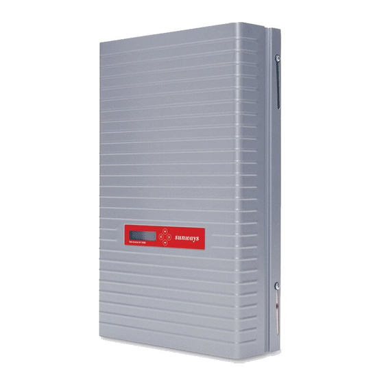 Sunways NT 2600 User Manual