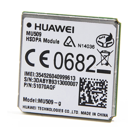 Huawei MU509 Series Acceptance Inspection Manual