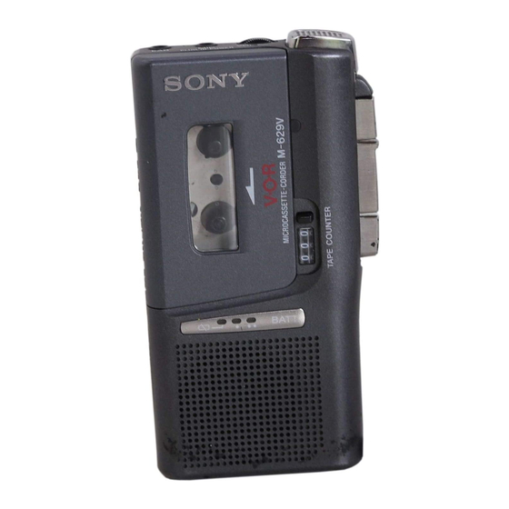 Sony M-629V Operating Instructions Manual