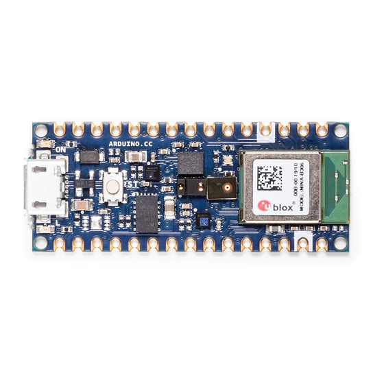 Arduino Nano 33 BLE Product Reference Manual