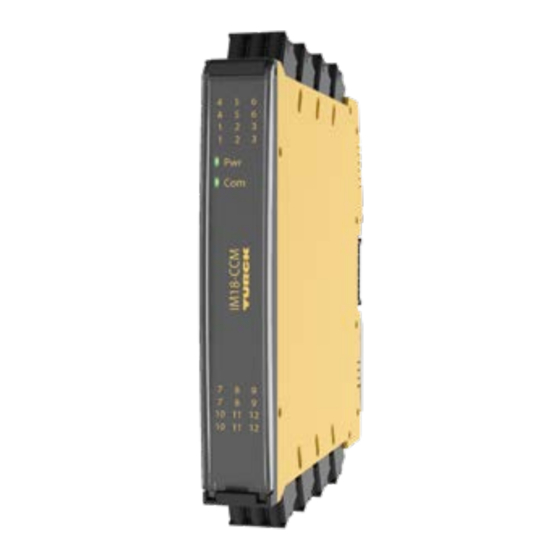 turck IM18-CCM51-12I Nstructions For Use