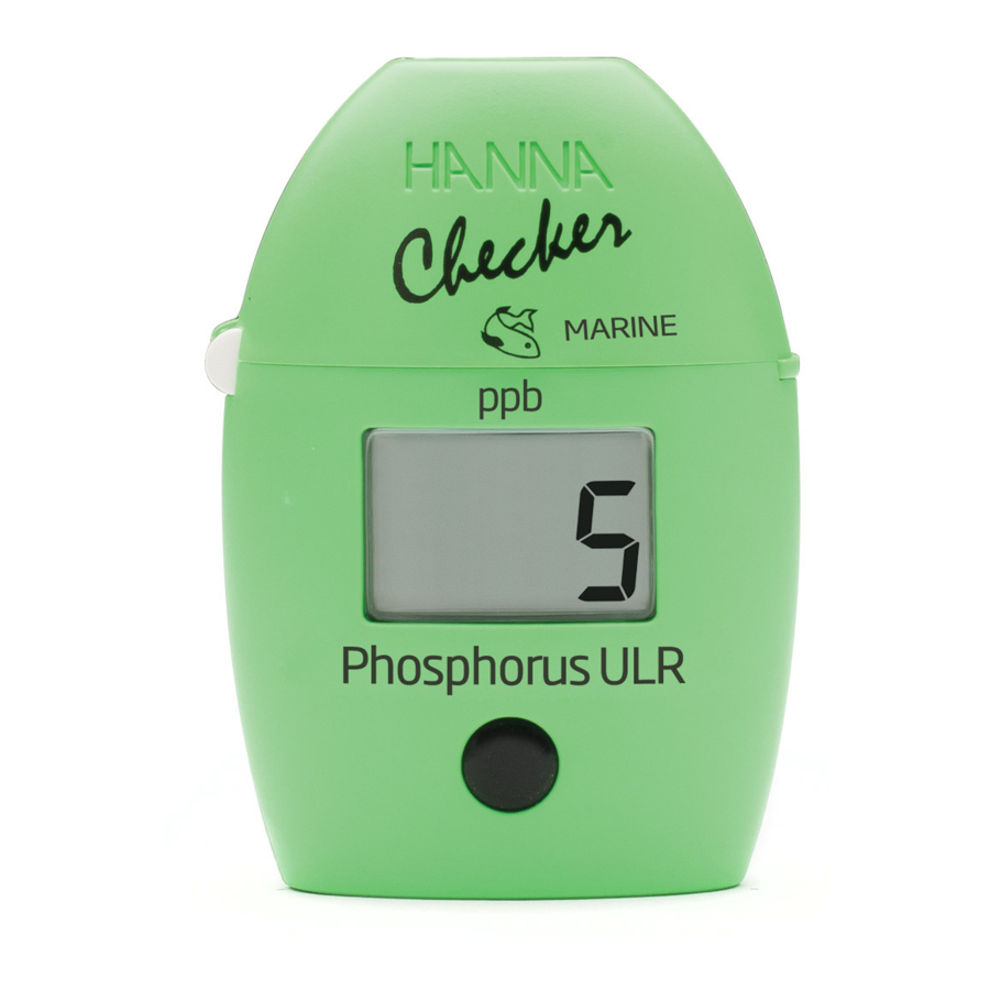 Hanna Instruments HI736 - Marine Phosphorus Ultra Low Range Manual