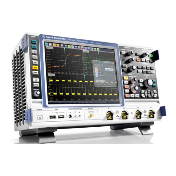 R&S RTO User Manual
