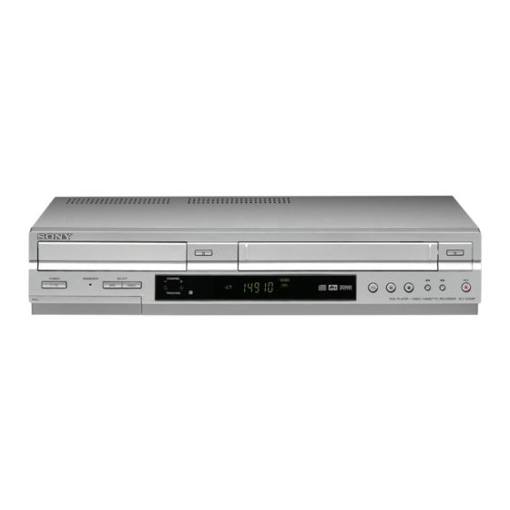 Sony SLV-D350P Operating Instructions (SLVD350P DVD-VCR) Specifications