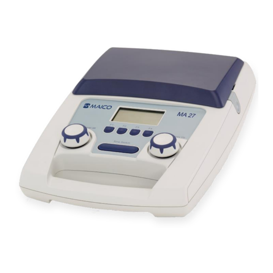Maico MA 27 Portable Audiometer Manuals