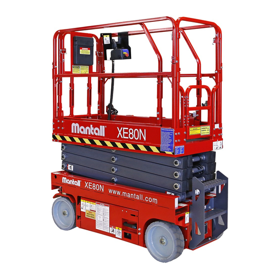 Mantall XE65N Wheeled Scissor Lift Manuals