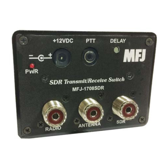 MFJ -1708SDR INSTRUCTION MANUAL Pdf Download | ManualsLib