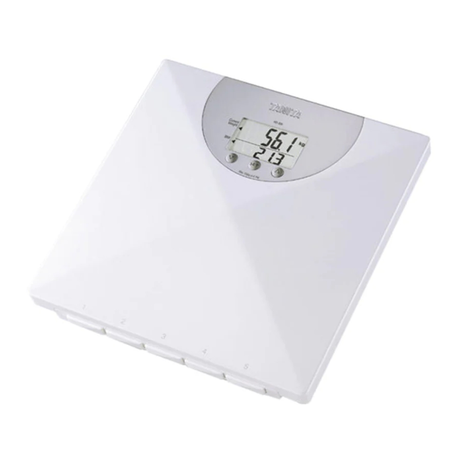 Tanita HD-325 - Digital Bathroom Scale Manual