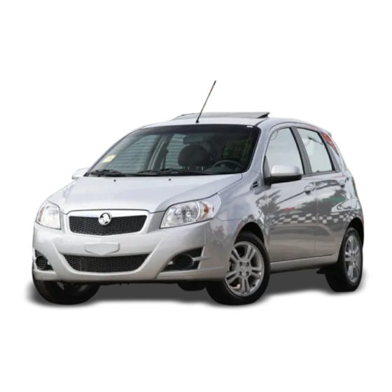 HOLDEN TK Barina 2009 Owner's Handbook Manual