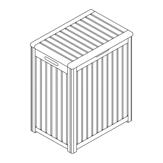 Oceanstar LAUNDRY HAMPER TRH1330 Owner's Manual