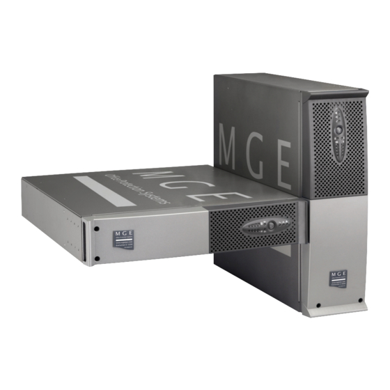 MGE UPS Systems S 1250 RT 2U Installation And User Manual