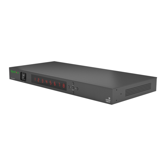 Wyrestorm MX-0808-4K Quick Start Manual