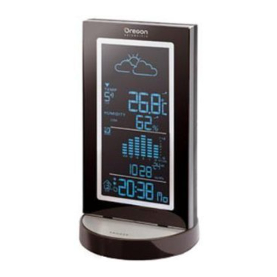 Oregon Scientific Metal Weather Station BAR908HG User Manual