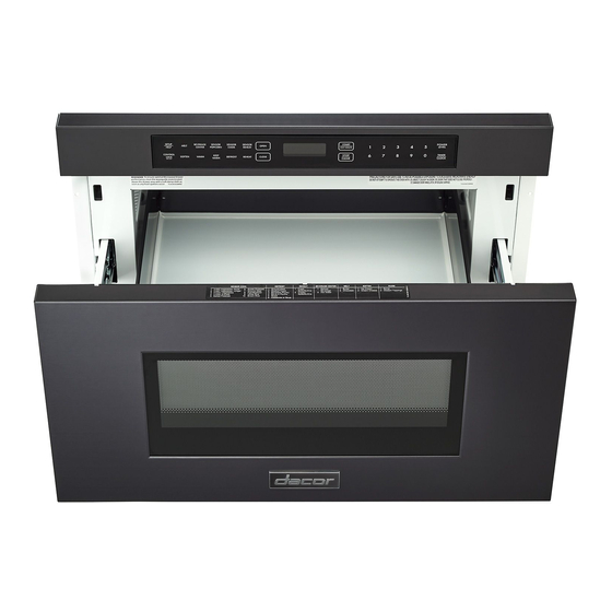 Dacor Modernist Microwave In-A-Drawer DMR24M977WM Manuals