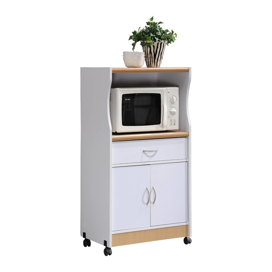 Hodedah hik77 microwave deals cart