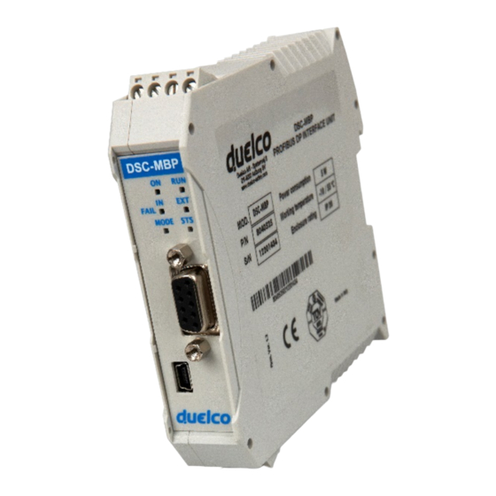 Duelco DSC Series Installation And Use Manual