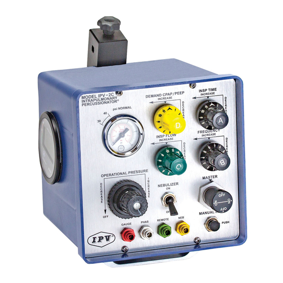 Percussionaire IPV-2C Ventilator Manuals