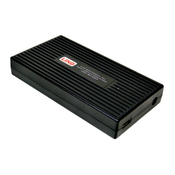 LIND AUTO/AIR AC ADAPTER Manual