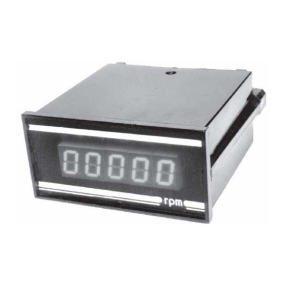 User Manuals: Assi Control TP-40 Panel Tachometer