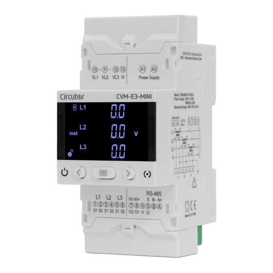 Circutor CVM-E3-MINI-ITF Instruction Manual
