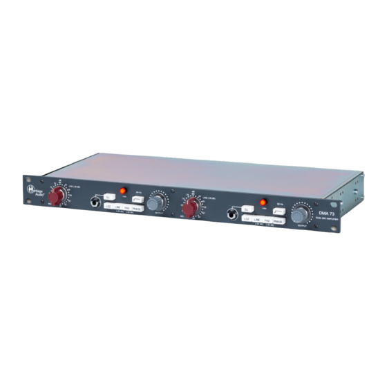 Heritage Audio DMA 73 User Manual