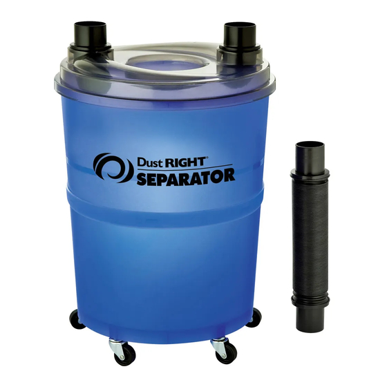 Rockler Dust Right Separator Instructions Manual