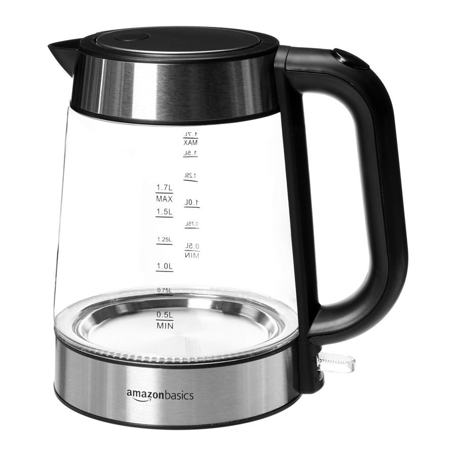 Amazon Basics B07JZQ1MXT - Electric Kettle Manual | ManualsLib