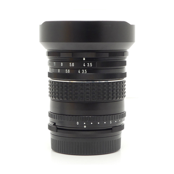 Pentax SMC Shift 28mm f/3.5 Lens Operating Manual