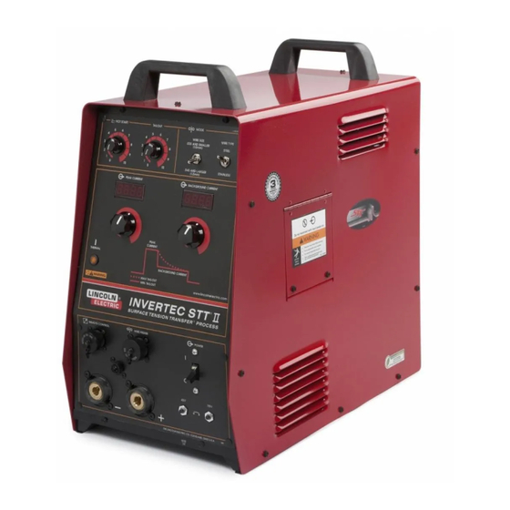 User Manuals: Lincoln Electric INVERTEC SVM129-B System