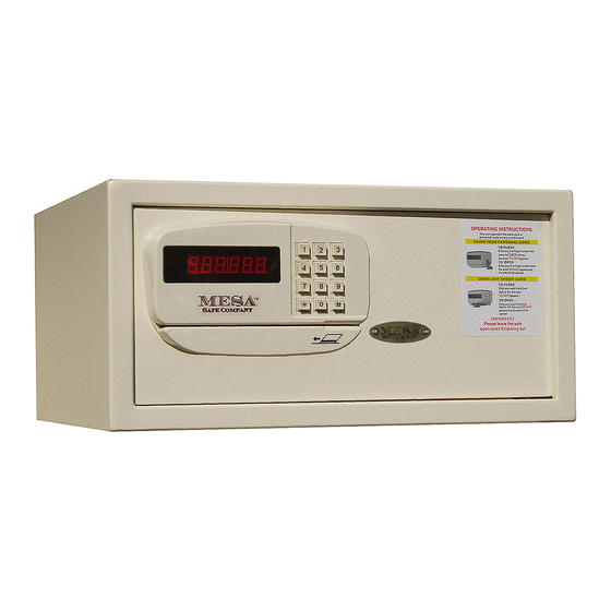 Mesa MH101 Operating Instructions Manual
