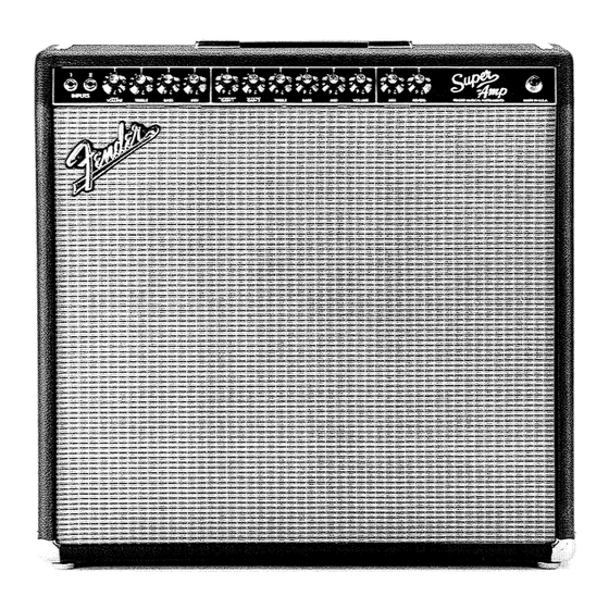 Fender '93 Super Amp Manuals