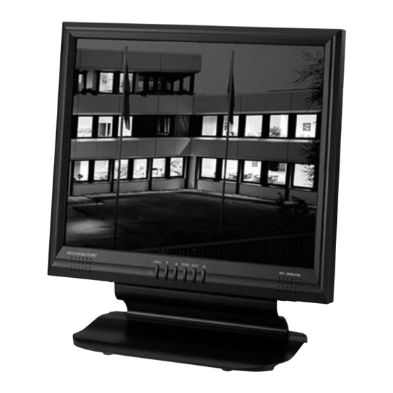 Monacor TFT-1700COL TFT LCD Monitor Manuals