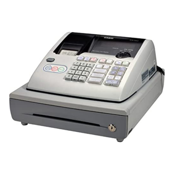 Casio PCR T265 - Electronic Cash Register Manuals